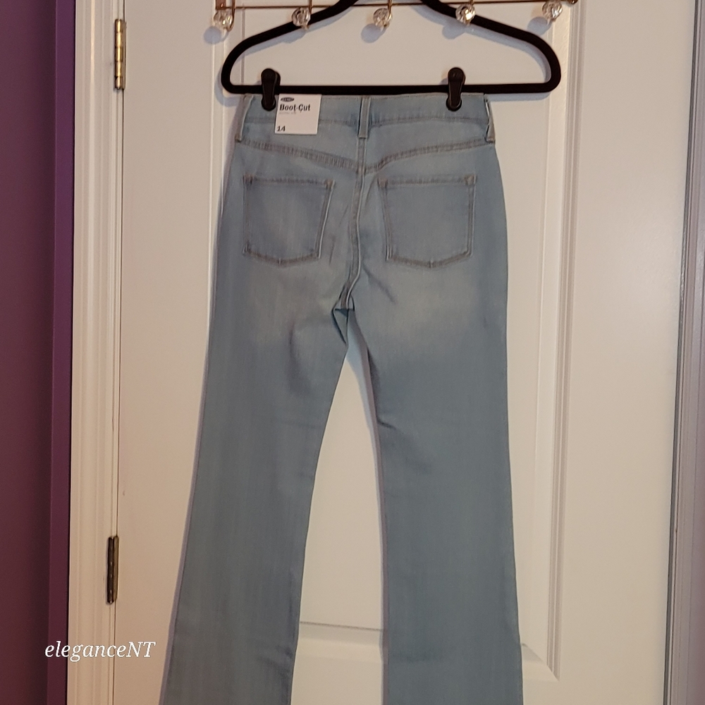 Old Navy Light Blue Girl's Bootcut Jeans Sz: 14 NWT - Picture 5 of 7
